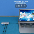 Поверхностная площадка для ноутбука USB-C HUB Multious Adapter