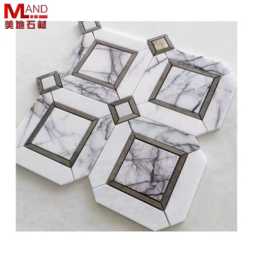 Factory Direct Fully Handmade Marble Stone Mosaic for Fashionable Floor and Wall Decor
