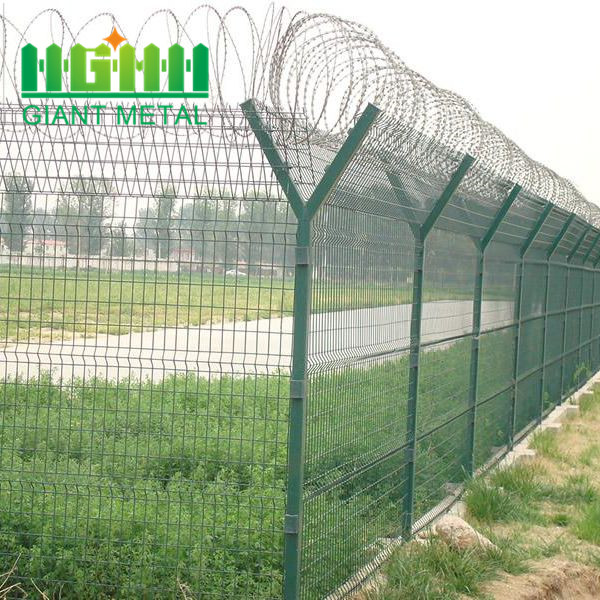 Razor Barbed High Security Anti Climb Airport Fence