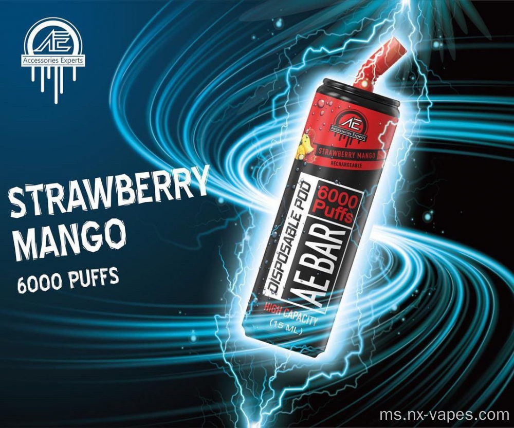 Kilang Vape Ae Bar 6000Puffs