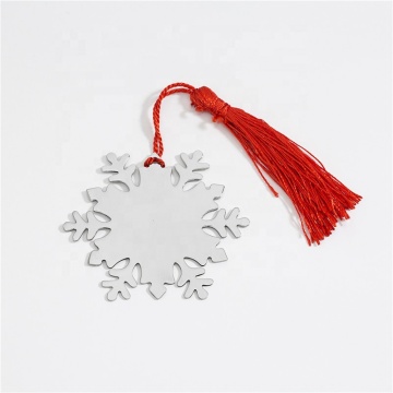 Yiwu Aceon Stainless Steel Custom Shape DIY Engrave Snowflake Tree Ornament