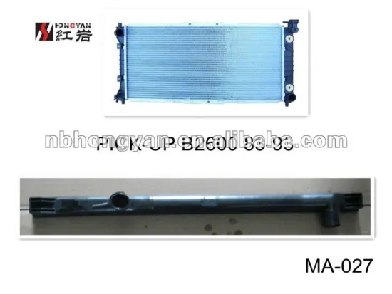 auto radiator tank for car and radiator plastic tank for PICK-UP B2600 83-93