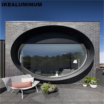 Ikealuminum 2024 termal bundar bundar jendela tetap