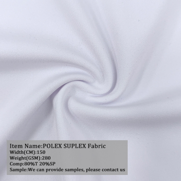 Hot Selling Fashion Polyester Spandex Polex Suplex Fabric