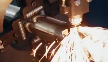 Manual loading metal stainless steel round tube fiber laser cutting machine