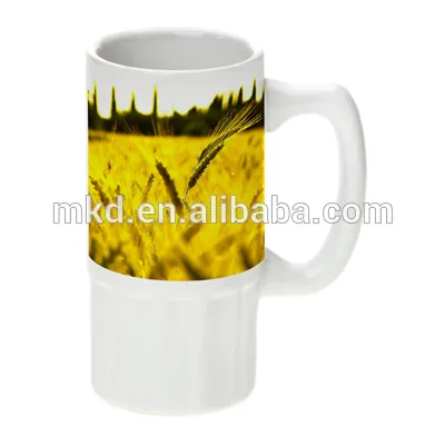 White sublimation beer mug