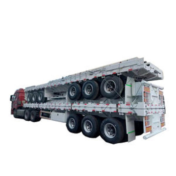 Factory Direct 20 40ft Flatbed Semi Trailer 3 Axles Container Transport Trailer for Sale