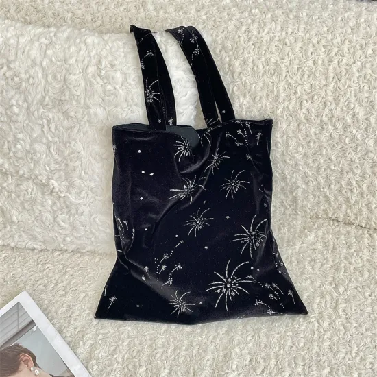 Stylish Recycled Button Closure Custom Canvas Tote Bag