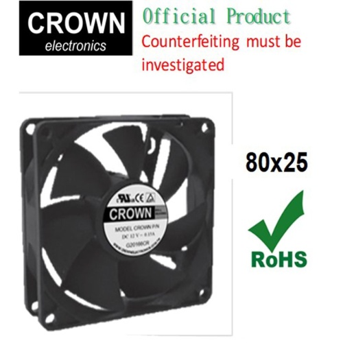 Crown 8025 Server A3 DC Fan para DC sin escobillas