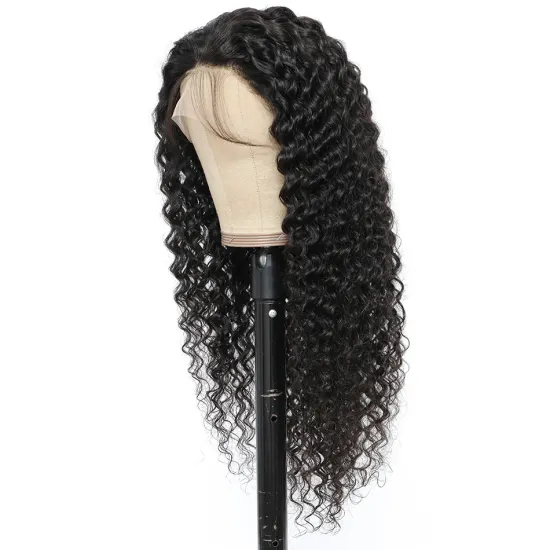 Factory Brazilian Human Hair Wig Deep Wave Lace Front Wig With Baby hair,10A Glueless wigs Lace Frontal,Gluess Full Lace Wigs