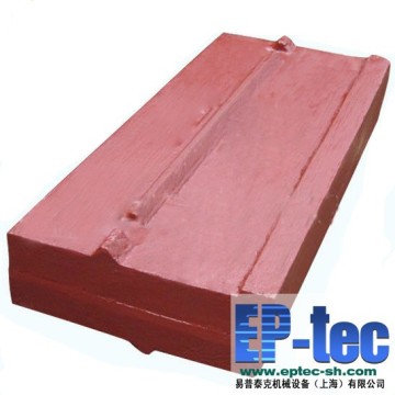 Stone impact rock crusher wear spare parts casting flat hammer