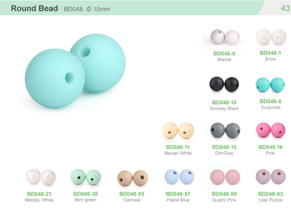 Round Silicone Beads