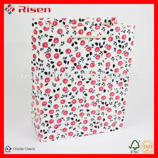 Custom printed paper bags no minimum