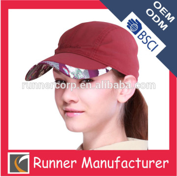 Wholesale women's vintage uv 4 panel cap