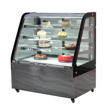 black stainless steel fridge whirlpool showcase cake cabinet