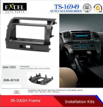 Car Radio Fascia Pane for Toyota Land Cruiser 200 Stereo Facia Trim Installation Kit
