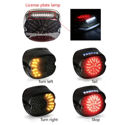 Motorcycle Tail Brake LED Light Integrated Custom Motorcycle Rear Tail Light