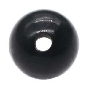 Black Obsidian 18MM Round Beads Drilled Large Hole 5MM for Making Jewelry