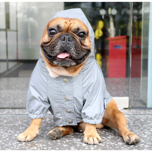 Áo mưa chó nhẹ áo khoác trùm đầu