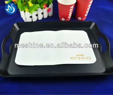 airline food service anti slip paper tray mats/liners