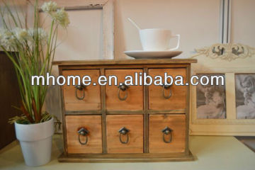 Rustic beautiful wooden decorative storage boxes wholesale for home deco