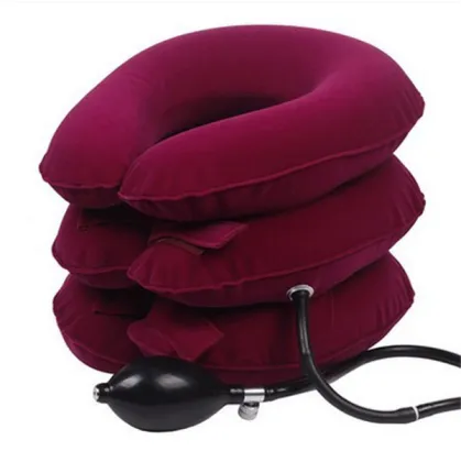 full flannel inflatable air neck traction /Soft Air-pressure Neck Traction cervical collar/cervical traction device