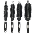 Escova de cabelo redonda com cerdas de javali extra longa para um estilo suave