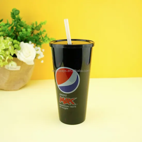 24oz BPA-Free Plastic Party Cups: Color Changing Tumblers with Lids and Straws - Reusable Collection