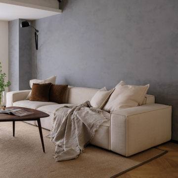 Modernes 3 -Sitz -Stoff -Sofa Set für italienisches Wohnzimmer