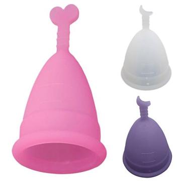 Soft Moon Heart Medical Grade Silicone Menstrual Cup Feminine Hygiene Product