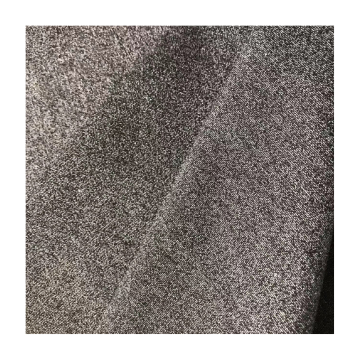 Kationik melange jersey jersey knit 4-arah kain elastan poliester untuk pakaian olahraga