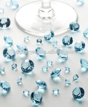 Wholesale beautiful color acrylic crystal glass birth stone bulk Diamonds Confetti for wedding table decoration