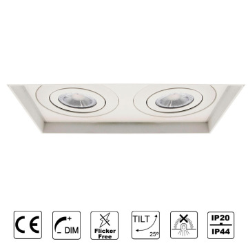 Vertex double recessed downlight