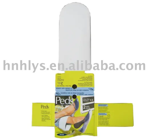 Custom Design Silk Sock Packaging Card