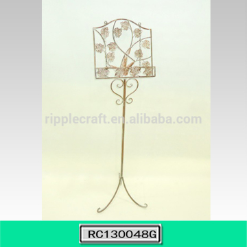Free Standing Iron Kitchen Cookbook Holder Home Decoration