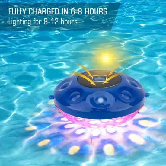 LED Solar Light Waterproof with Remote Control - Spa Light LED Swimming Pool Light