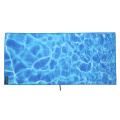 Toalla de playa de patrón impreso de doble cara de microfibra personalizada