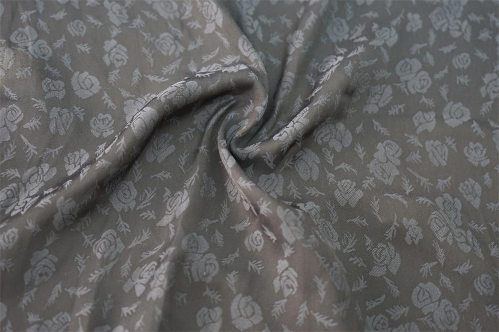 Sea Island Rose Flower Jacquard Fabric