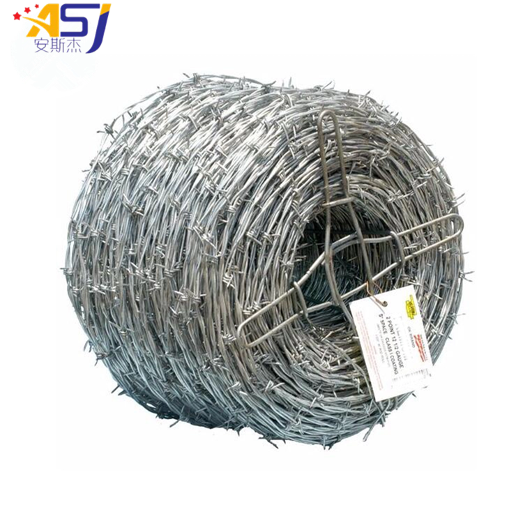 electro galvanized barbed wire fencing for security