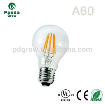 E26 2W/4W/6W8W Glass Cover Dimable Filament light led bulb