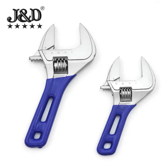 Adjustable Wrench 6 Inch 8 Inch Mini Bathroom Tool Home Repair Portable Short Handle Dipped Plastic