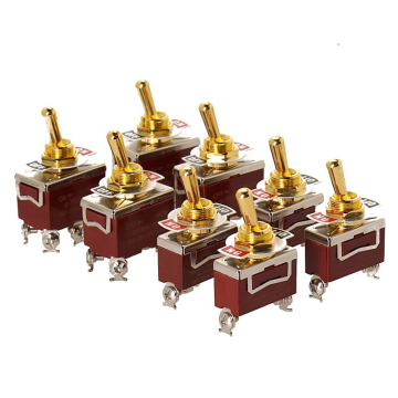 Factory Wholesale 12V 15A Gold Handle Rocker Switch TEN-1021