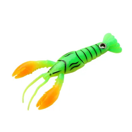 9.5cm 6g Crayfish Soft Lures - Silicone Shrimp Bait for Trout Trolling