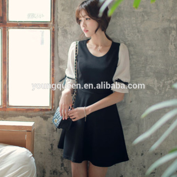 WD10 2015 spring and summer new bow chiffon Slim dress wholesale