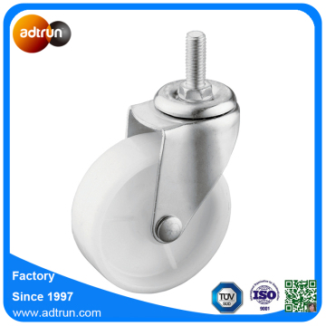 Swivel Threaded Stem Caster 3inch Nylon Wheel