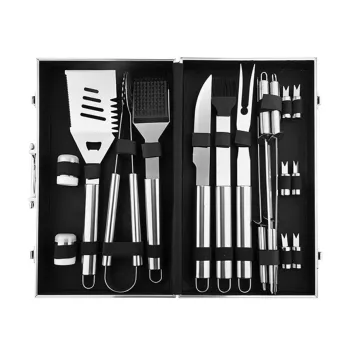 Top-rated 18-piece Outdoor Kitchen Grilling Supplies: Complete BBQ Tool Set for Best Results