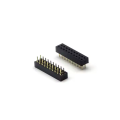 1,27 mm encabezado femenino dual fila recta