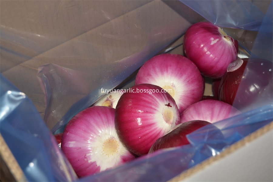 Red Peeled Onion