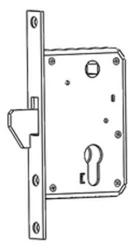 Hook bolt mortise lock