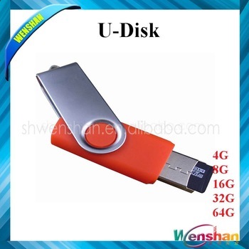 Top sell Factory price and cheapest designer pvc Swivel usb flash drive